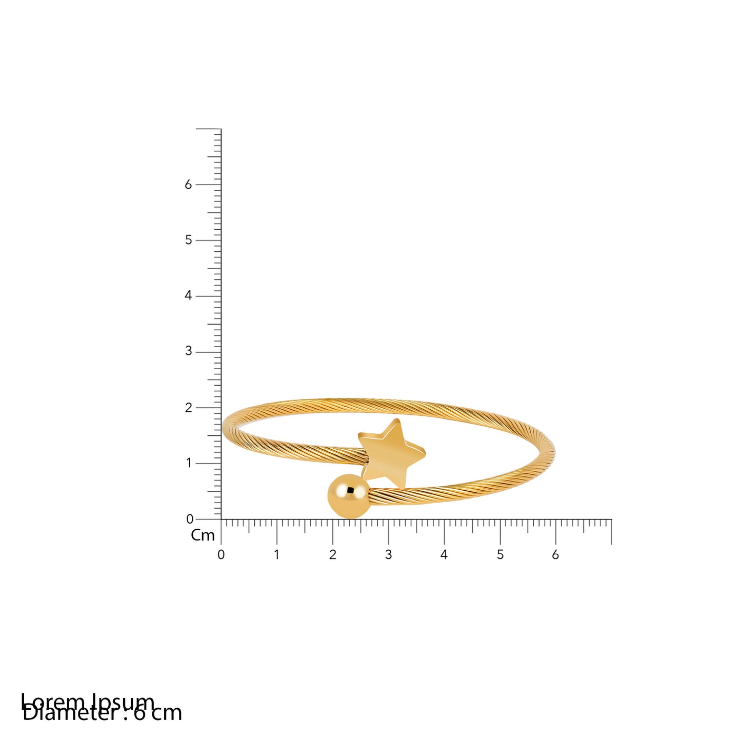18K Gold Plated Celestial Mesh Cuff Star Bracelet