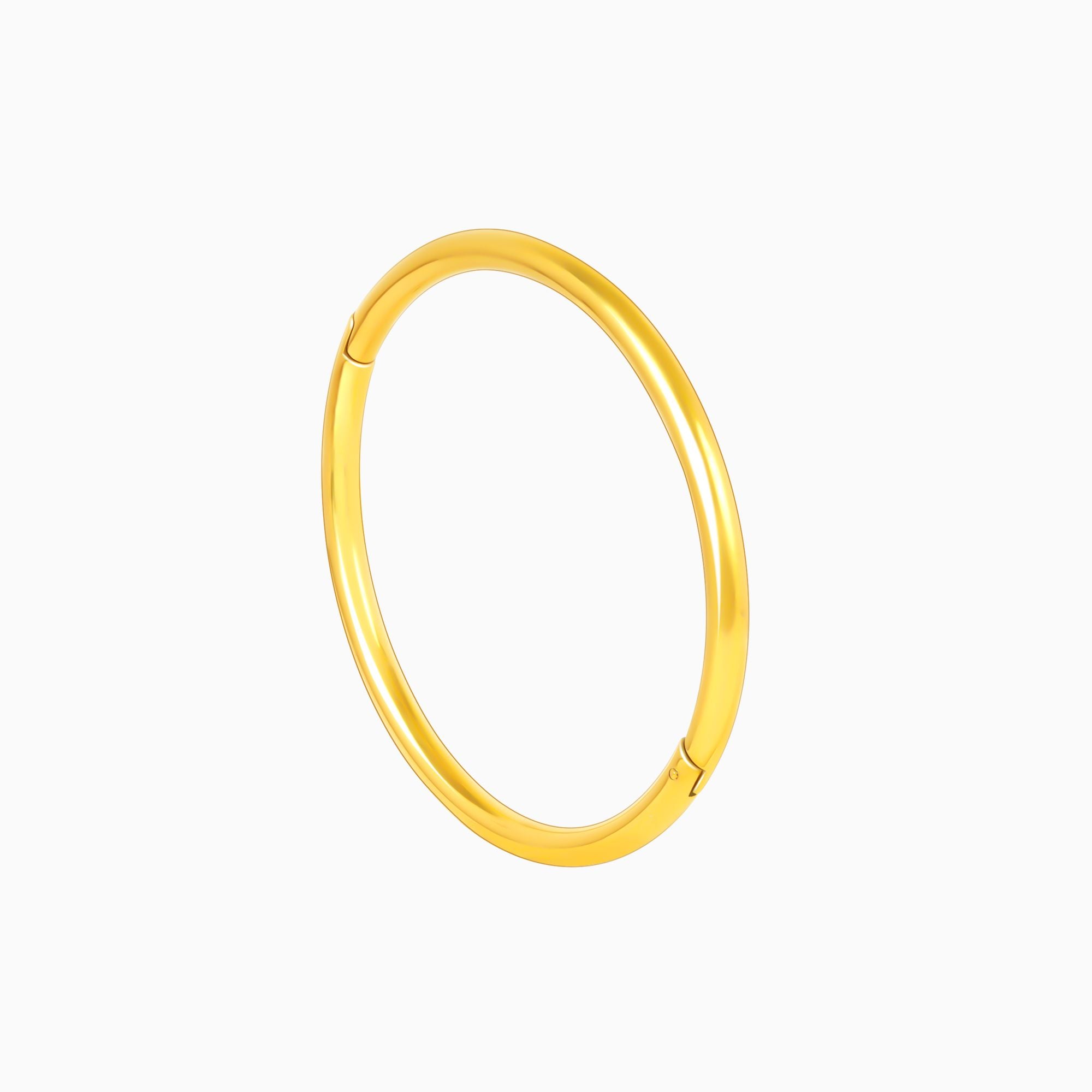 18K Gold Plated Golden Orbit Minimal Round Kada Bracelet