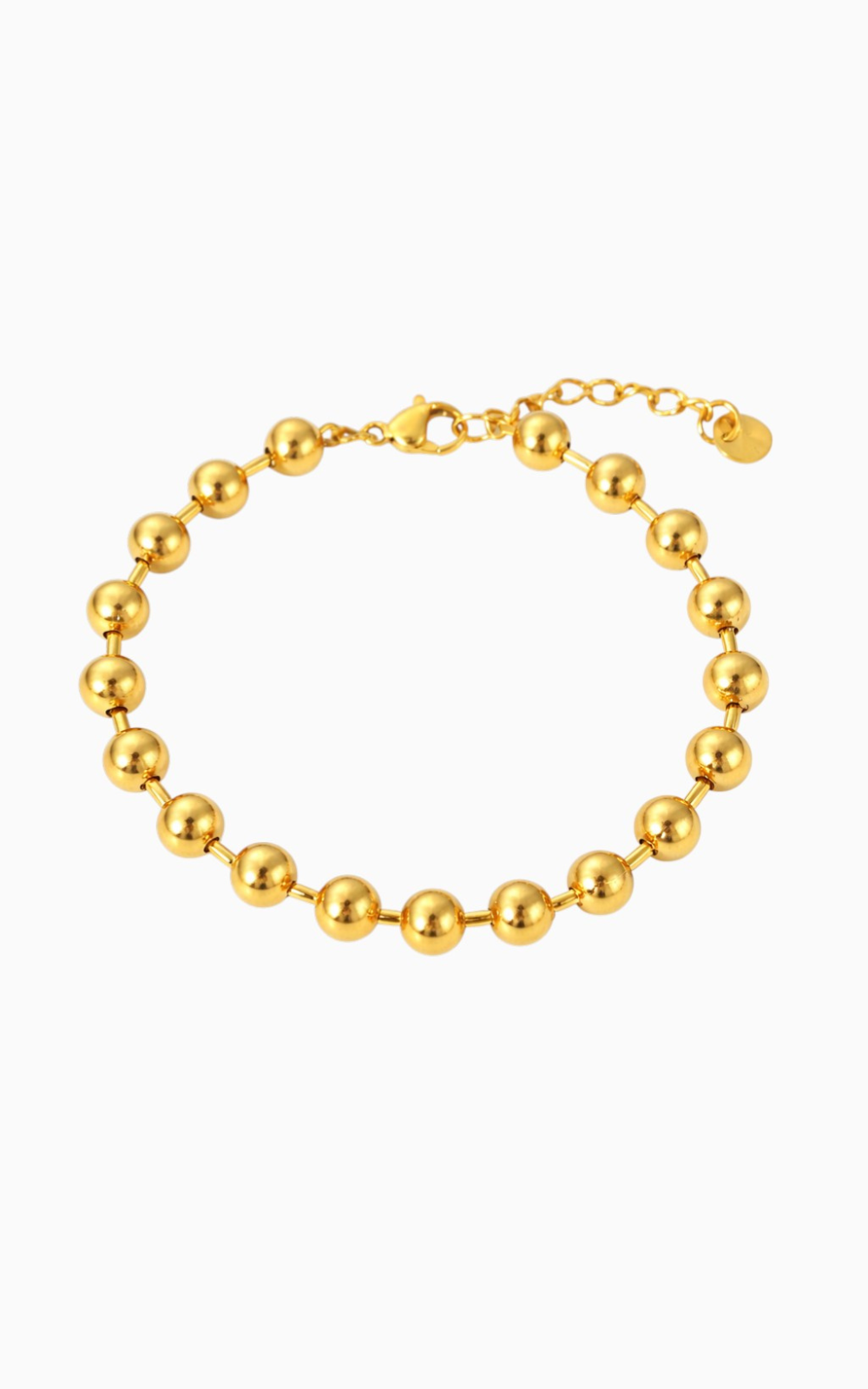 18K Gold Plated Classic Everyday Beaded Bracelet