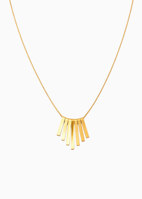 Graduated Bar Fringe Necklace