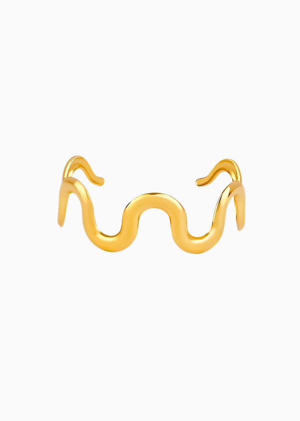 Wave Open Cuff Bracelet