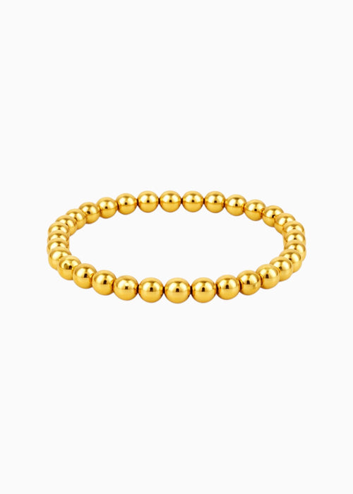 Stretch Gold Bead Bracelet