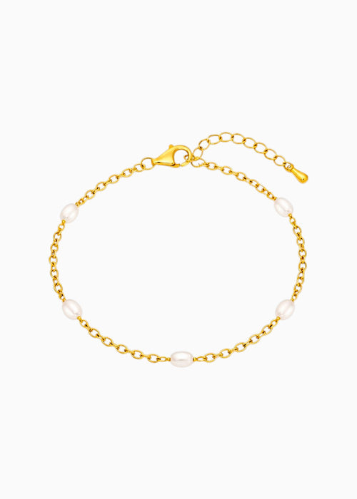 Pearl Station Chain Bracelet