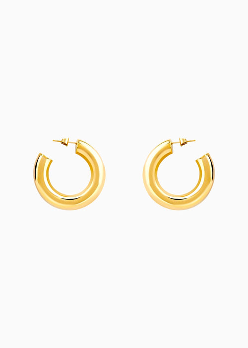 Tapered Curve Hoop Earrings