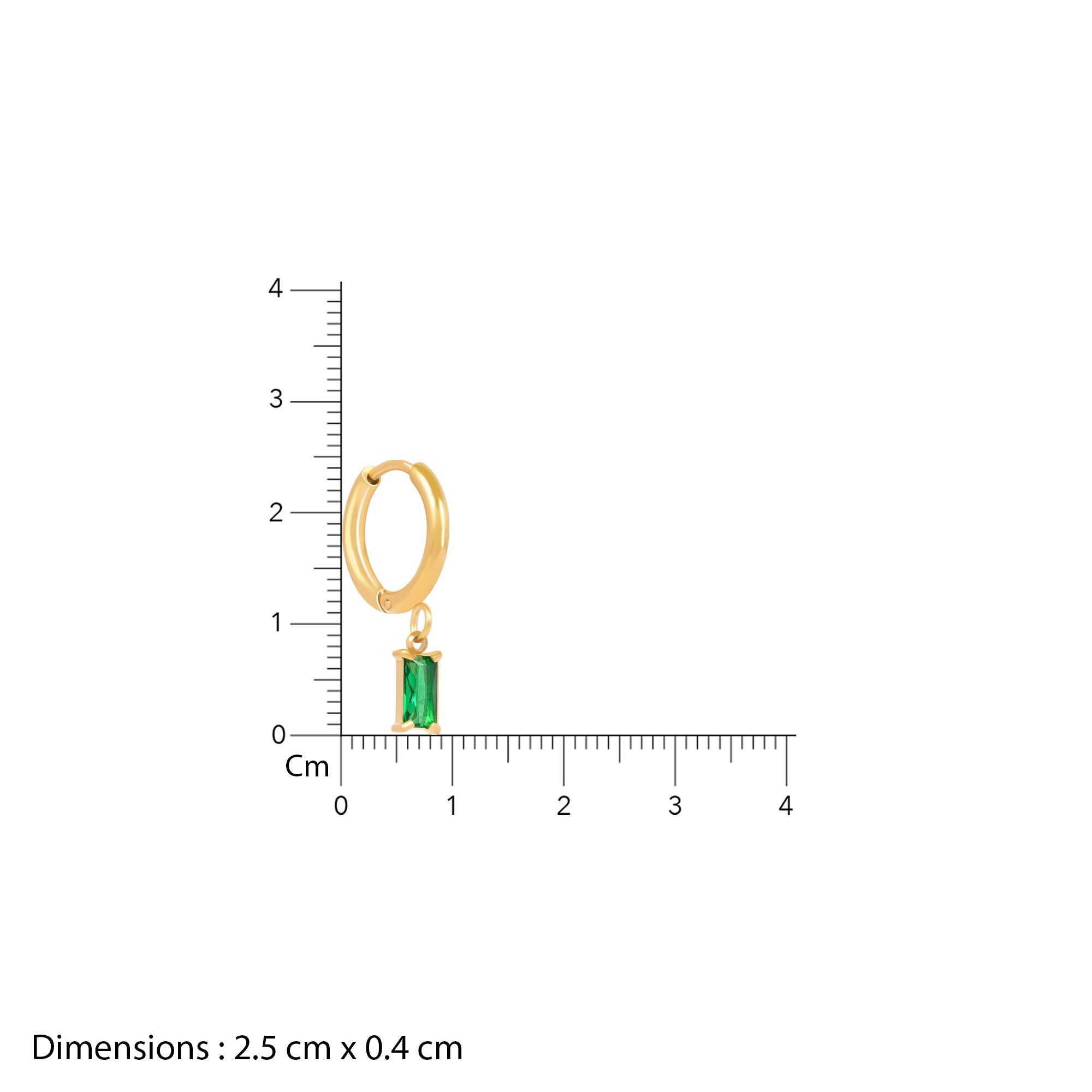 18K Gold Plated Emerald Whisper Jewellery Set