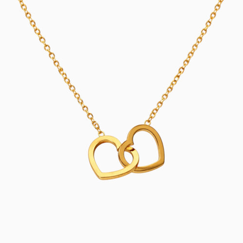 Interlock Double Heart Necklace