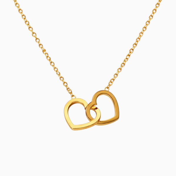 Interlock Double Heart Necklace