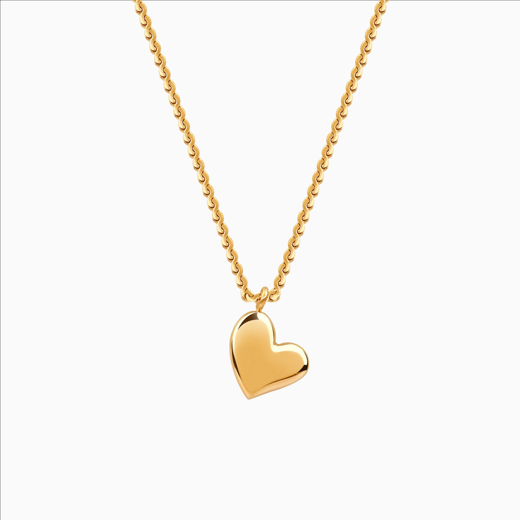 18K Gold Plated Heart Whispers Small Heart Pendant Necklace