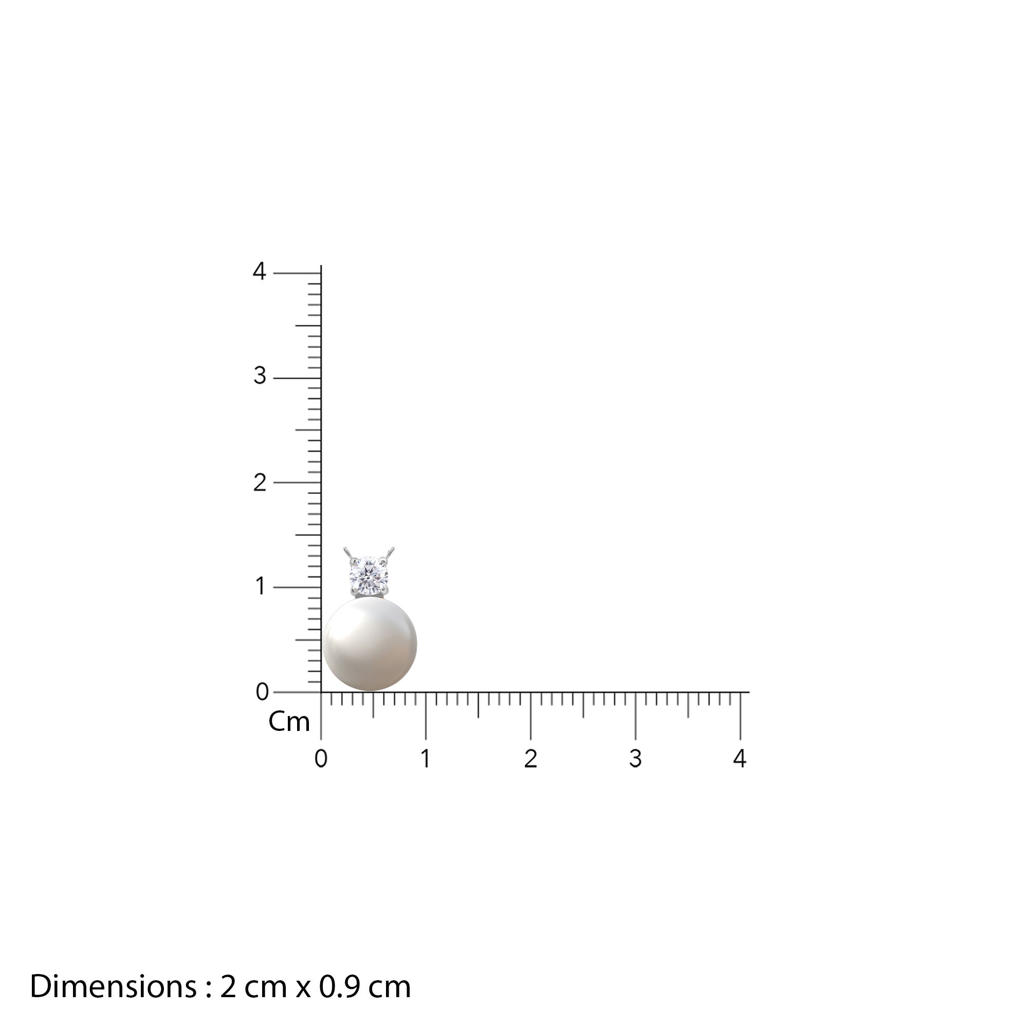 18K White Gold Plated NAITRA Lustrous Bond Pearl Jewellery Set