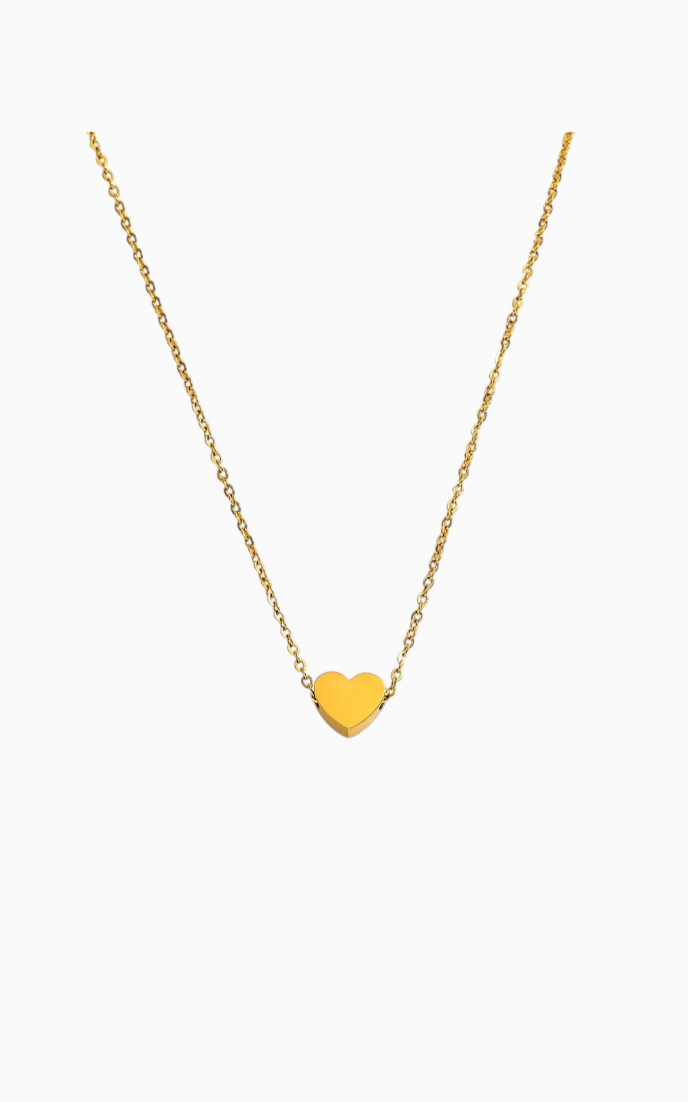 18K Gold Plated Minimal Heart Pendant Necklace