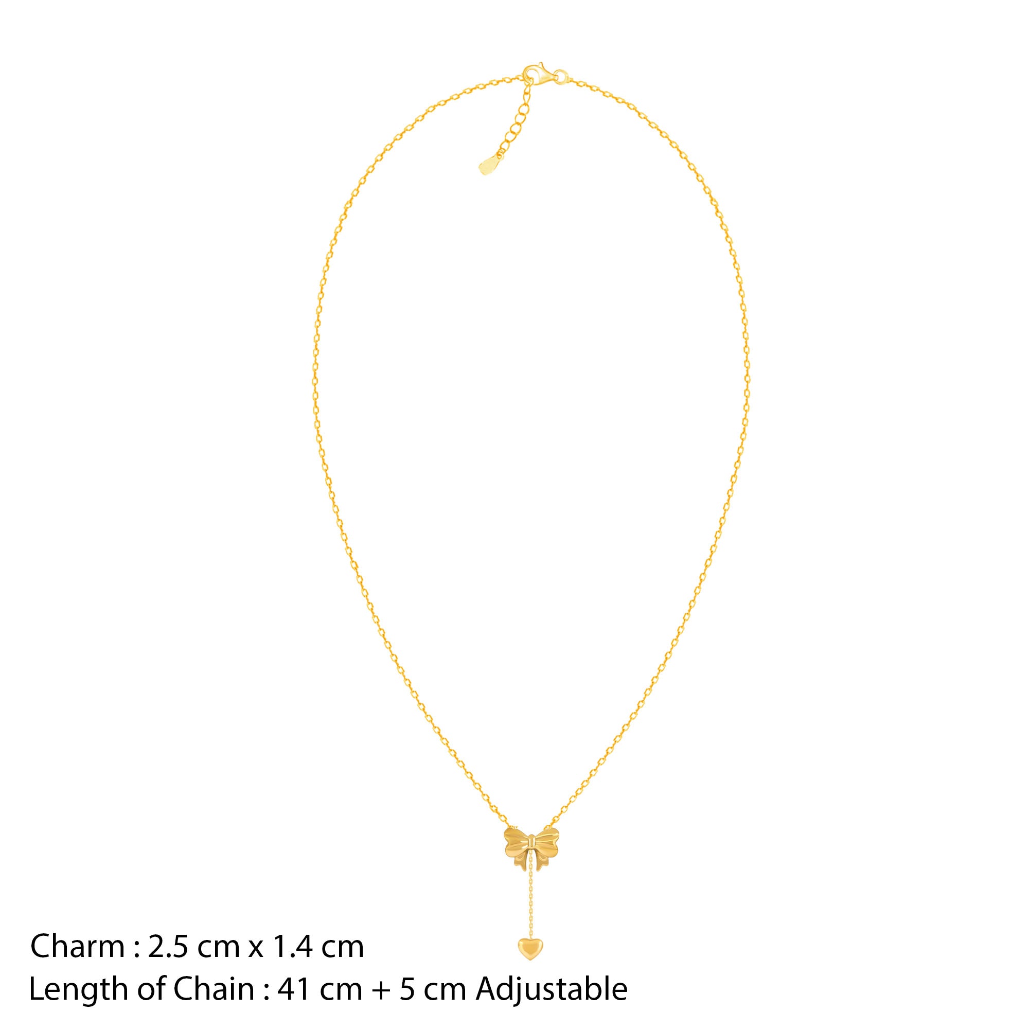 18K Gold Plated Sweetheart Bow Jewellery Set