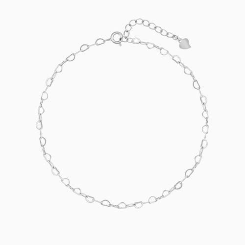 Heart Link Chain Anklet