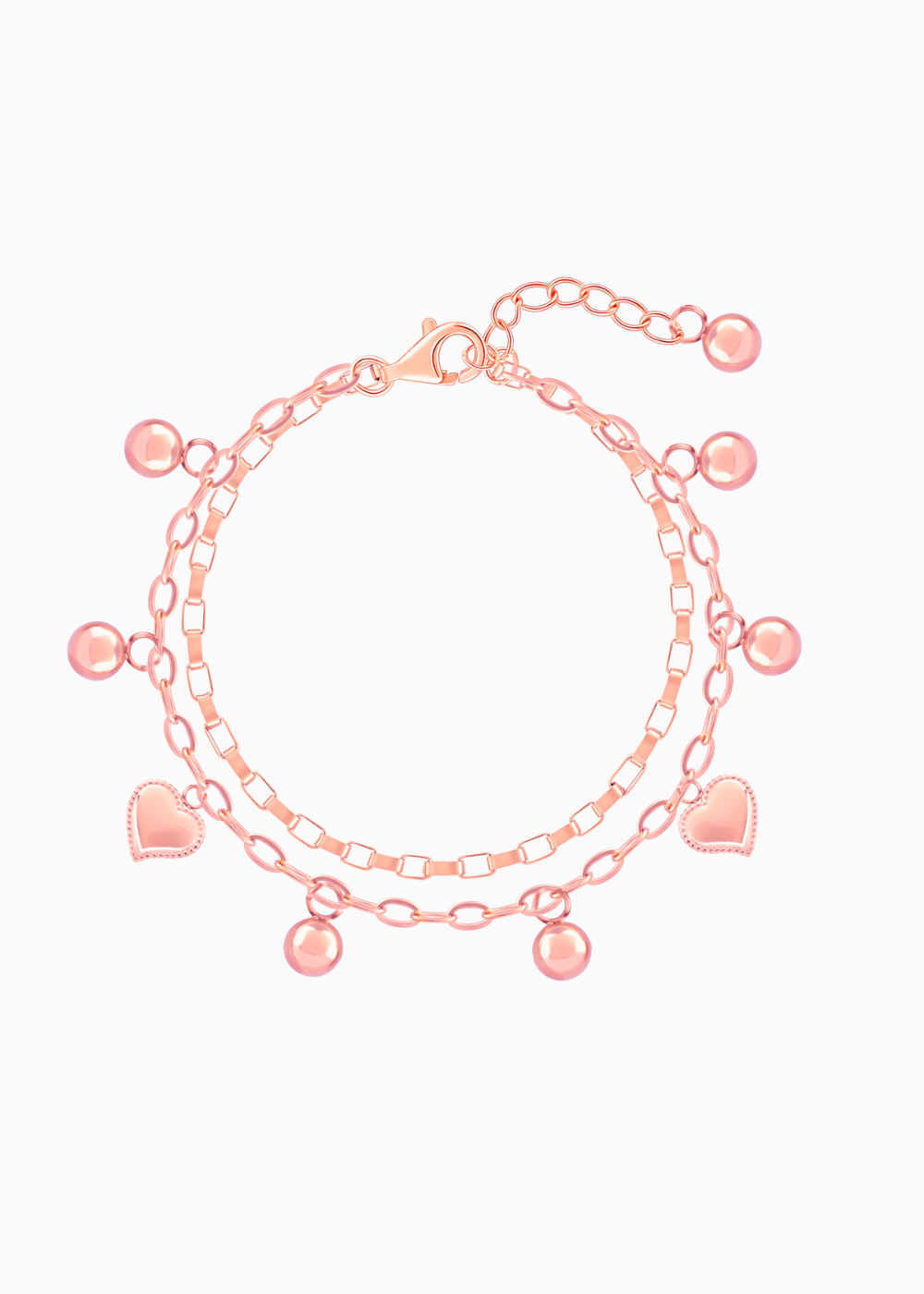 Hearts All Over Bracelet - Rose Gold | Naitra