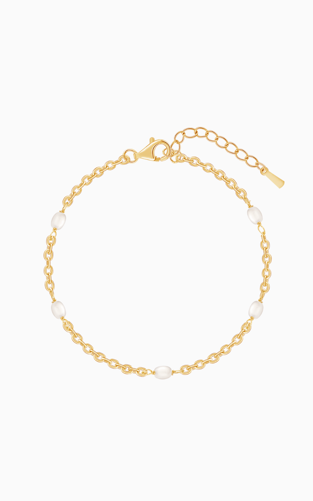 18K Gold Plated Lustrous Calm Pearl Bracelet
