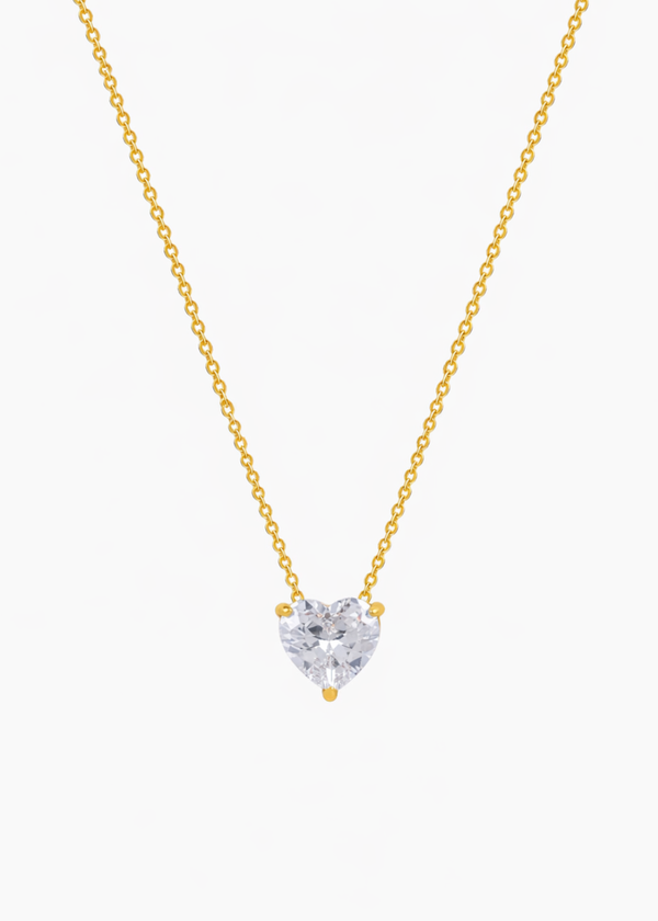 Heart Crystal Pendant Necklace