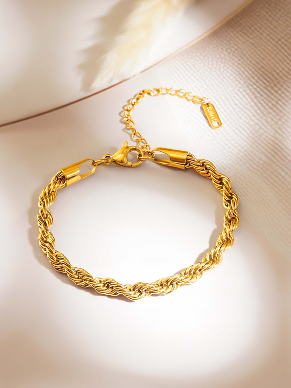 Twisted Rope Chain Bracelet