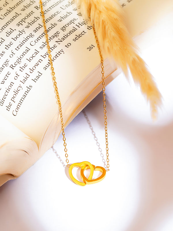 Interlock Double Heart Necklace