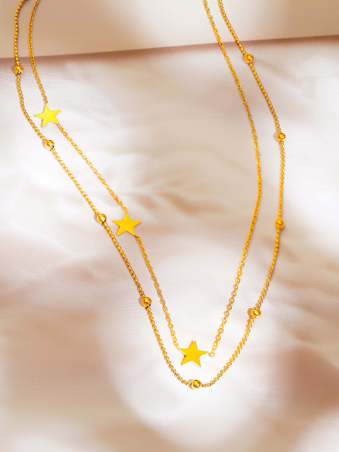 Star Scattered Layered Necklace