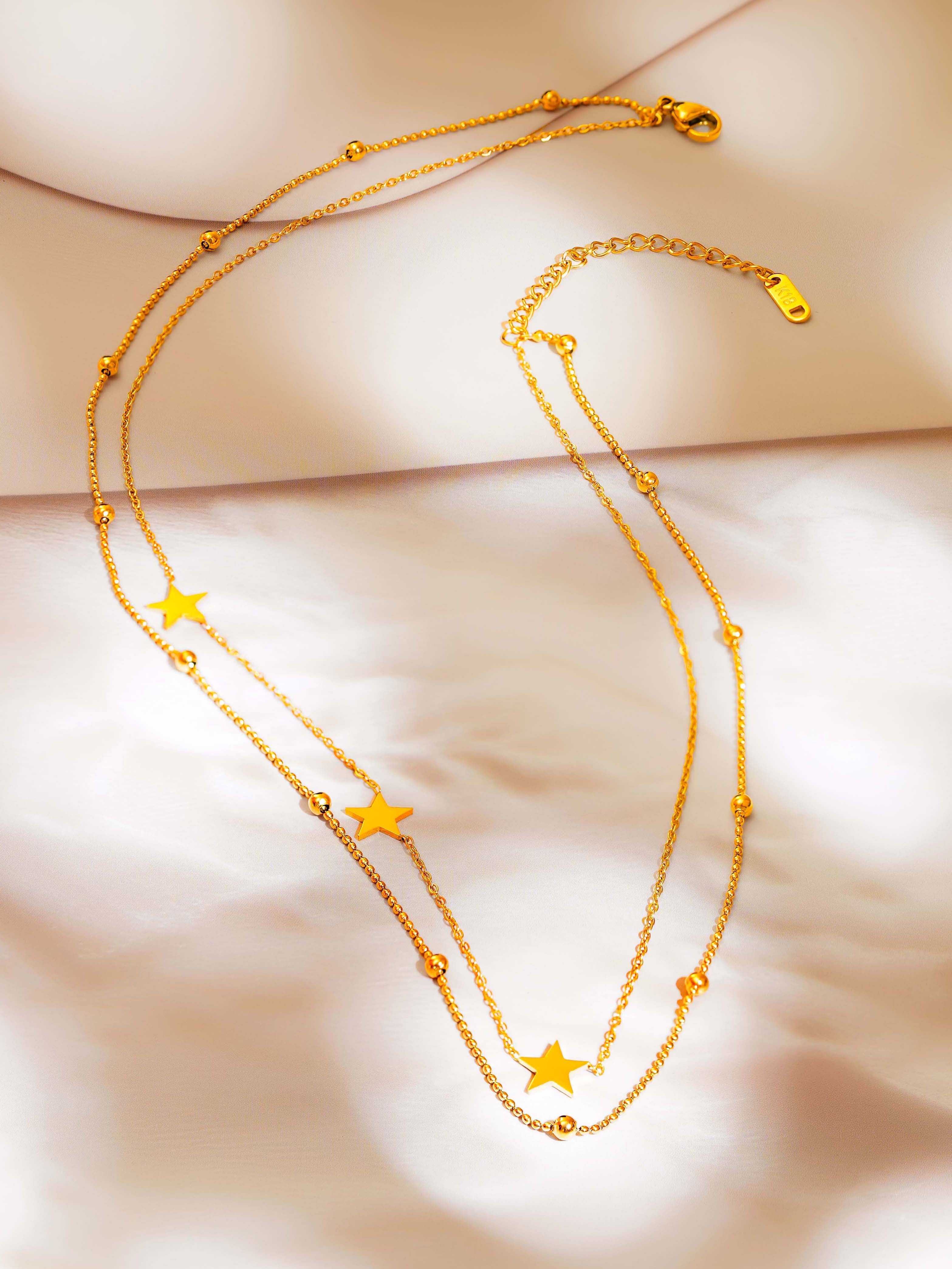 Stellar Skies Layered Dainty Necklace