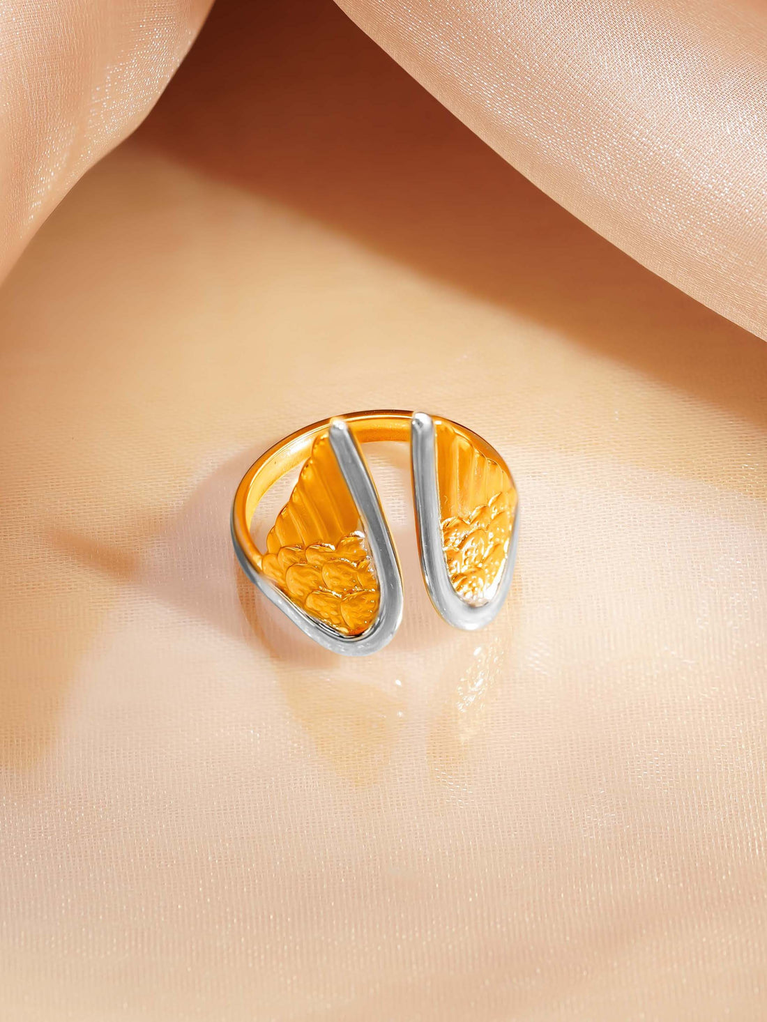 Angel Wing Ring Two Tone