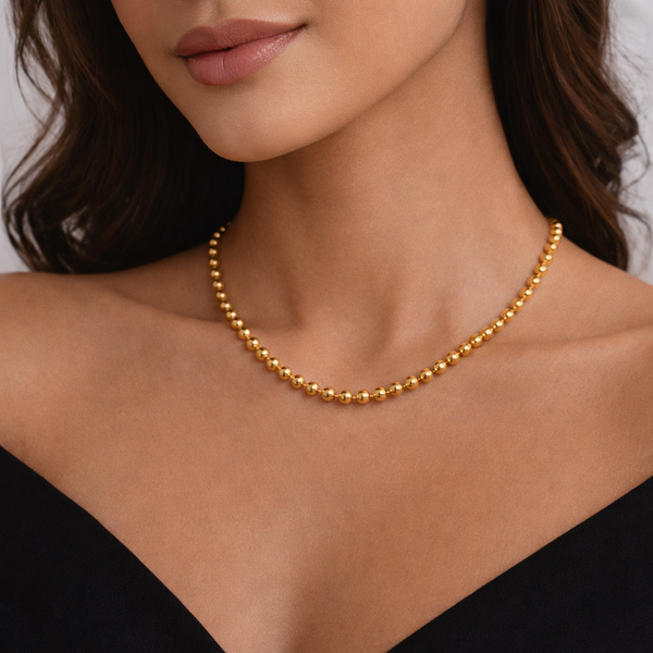 Bold Bead Collar Necklace