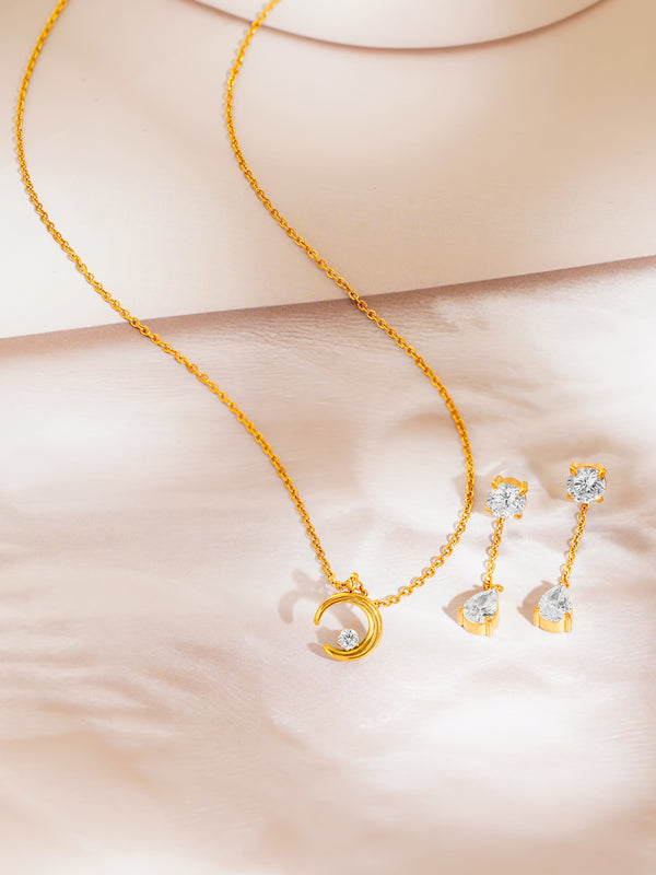 Crescent Moon Jewellery Set