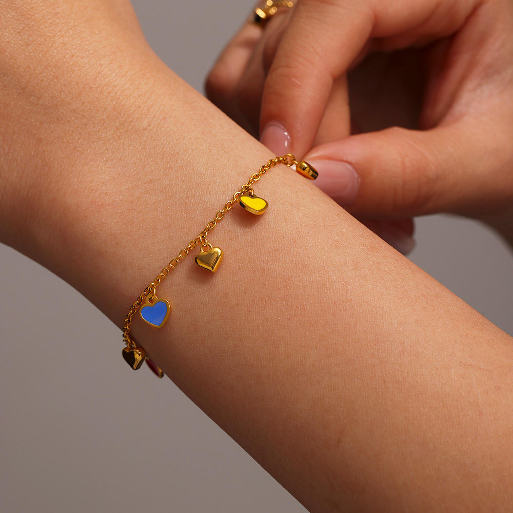 Mixed Charm Chain Bracelet