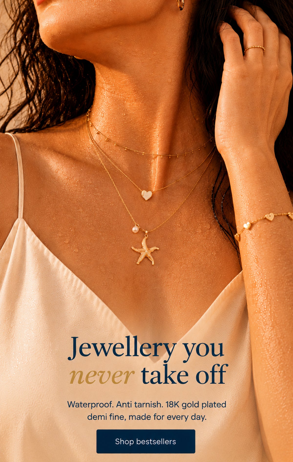NAITRA 18K gold plated demi fine jewellery made for every day shop all pieces