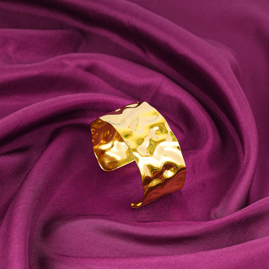 18K Gold Plated Golden Horizon Open Cuff Bracelet