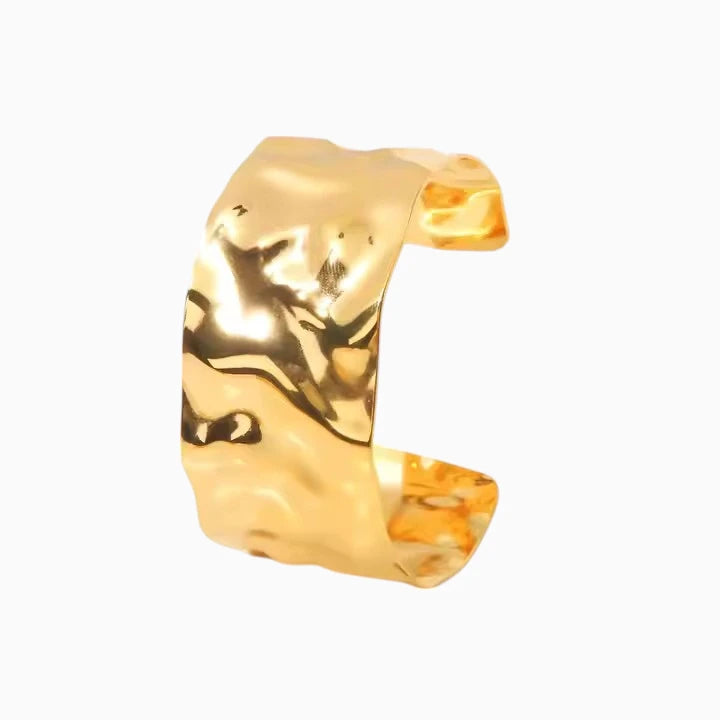 18K Gold Plated Golden Horizon Open Cuff Bracelet