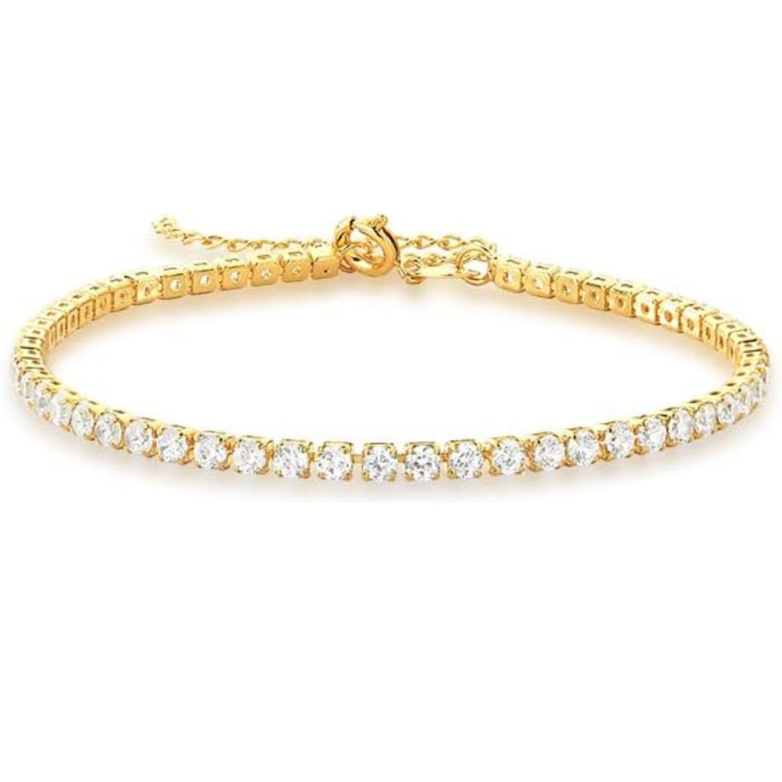 Round Crystal Tennis Bracelet