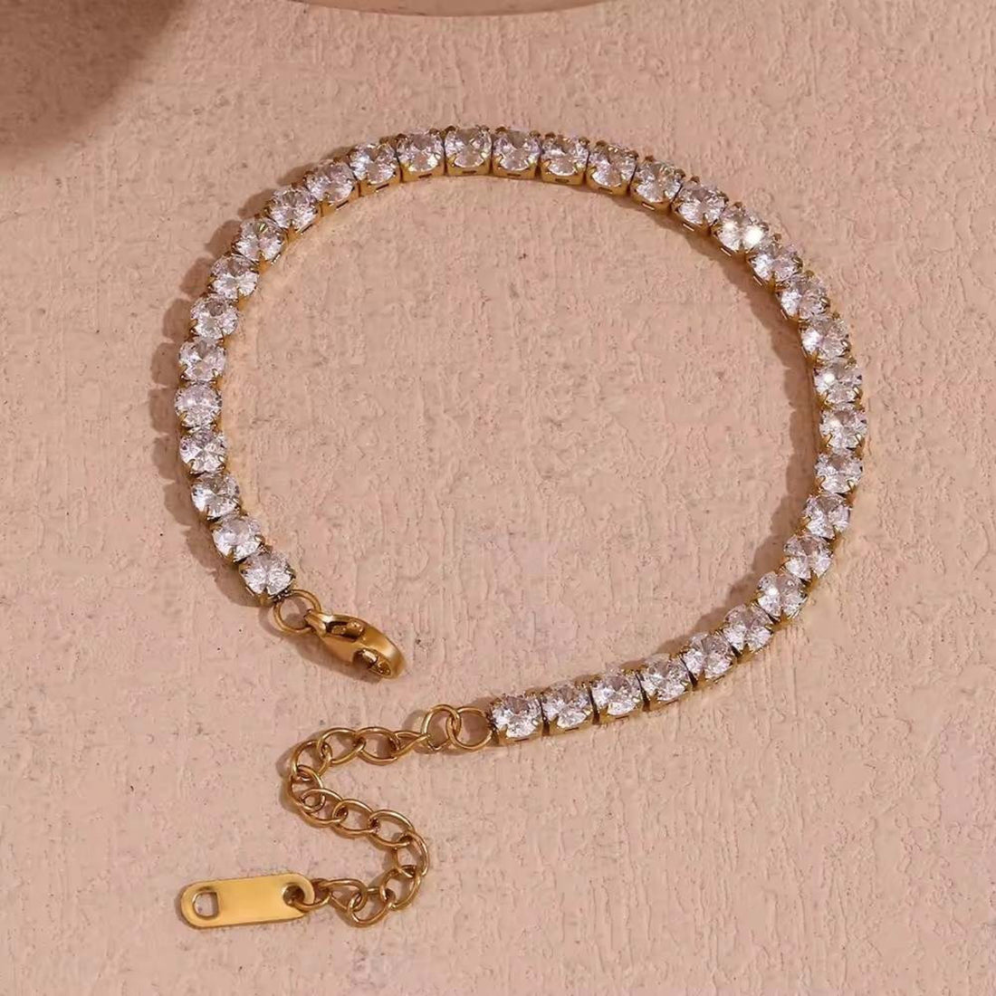 Round Crystal Tennis Bracelet