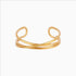 18K gold criss-cross signature bangle bracelet