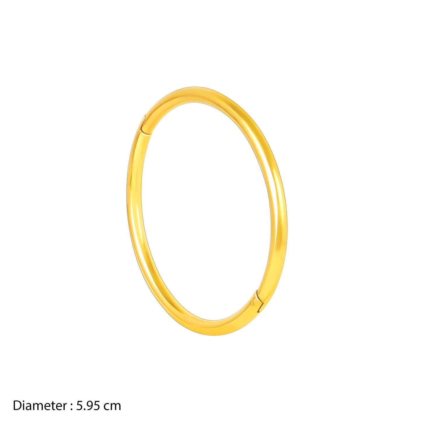 18K Gold Plated Golden Orbit Minimal Round Kada Bracelet