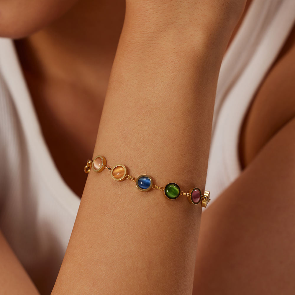 Pastel Cat Eye Bracelet
