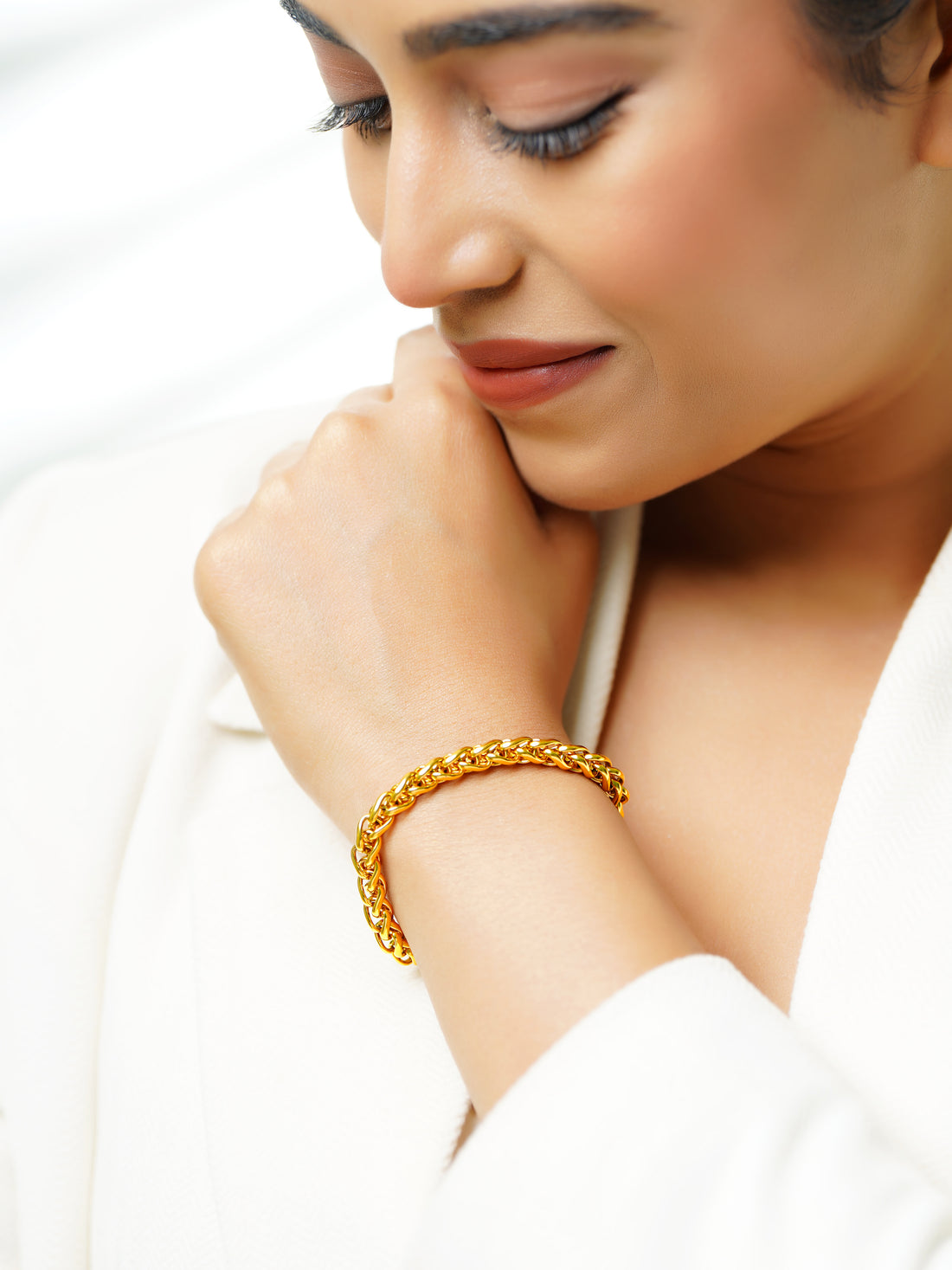 18K Gold Plated Classic Link Chain Bracelet
