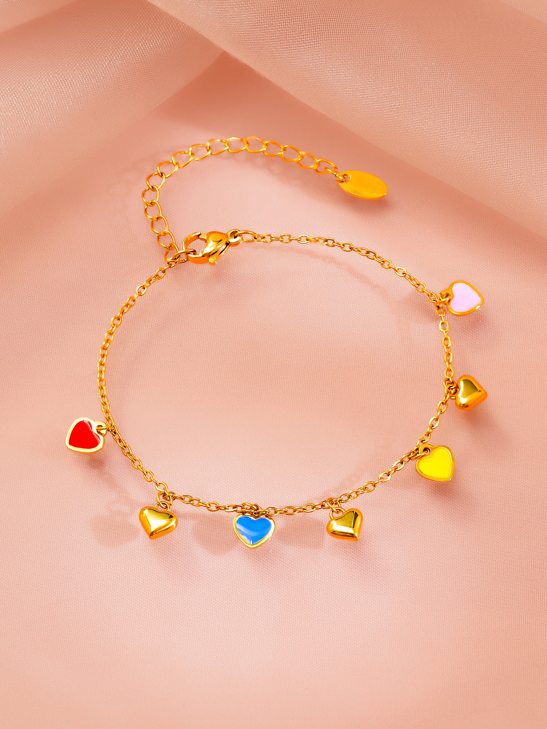 Mixed Charm Chain Bracelet