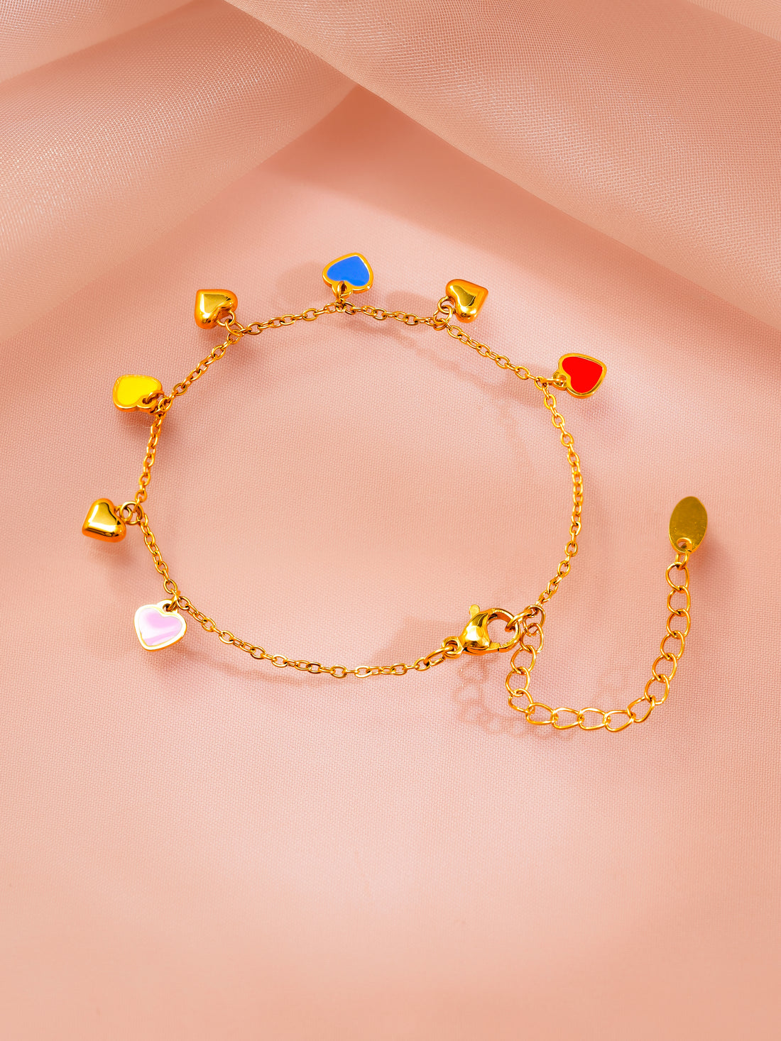 Mixed Charm Chain Bracelet