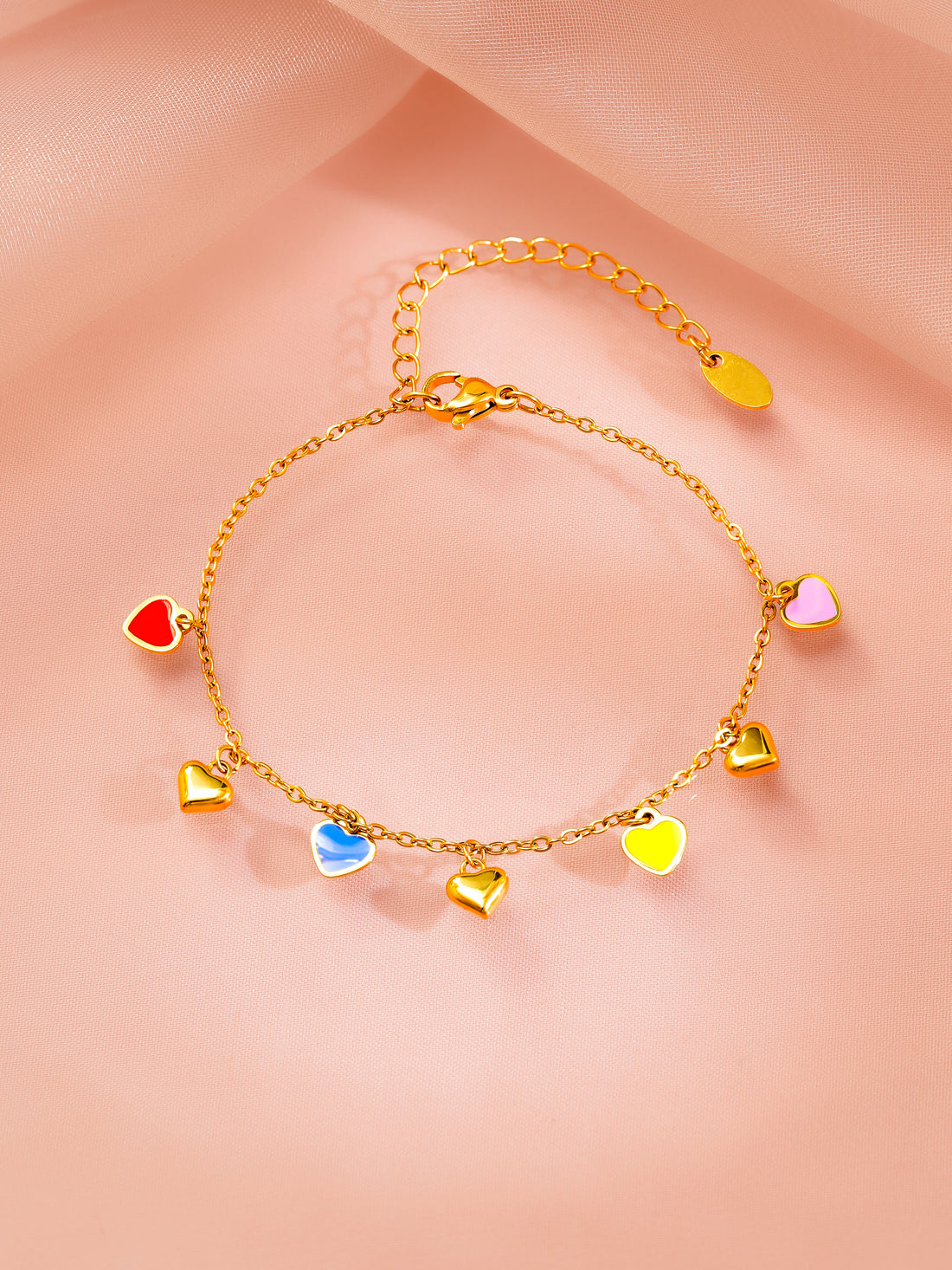Mixed Charm Chain Bracelet