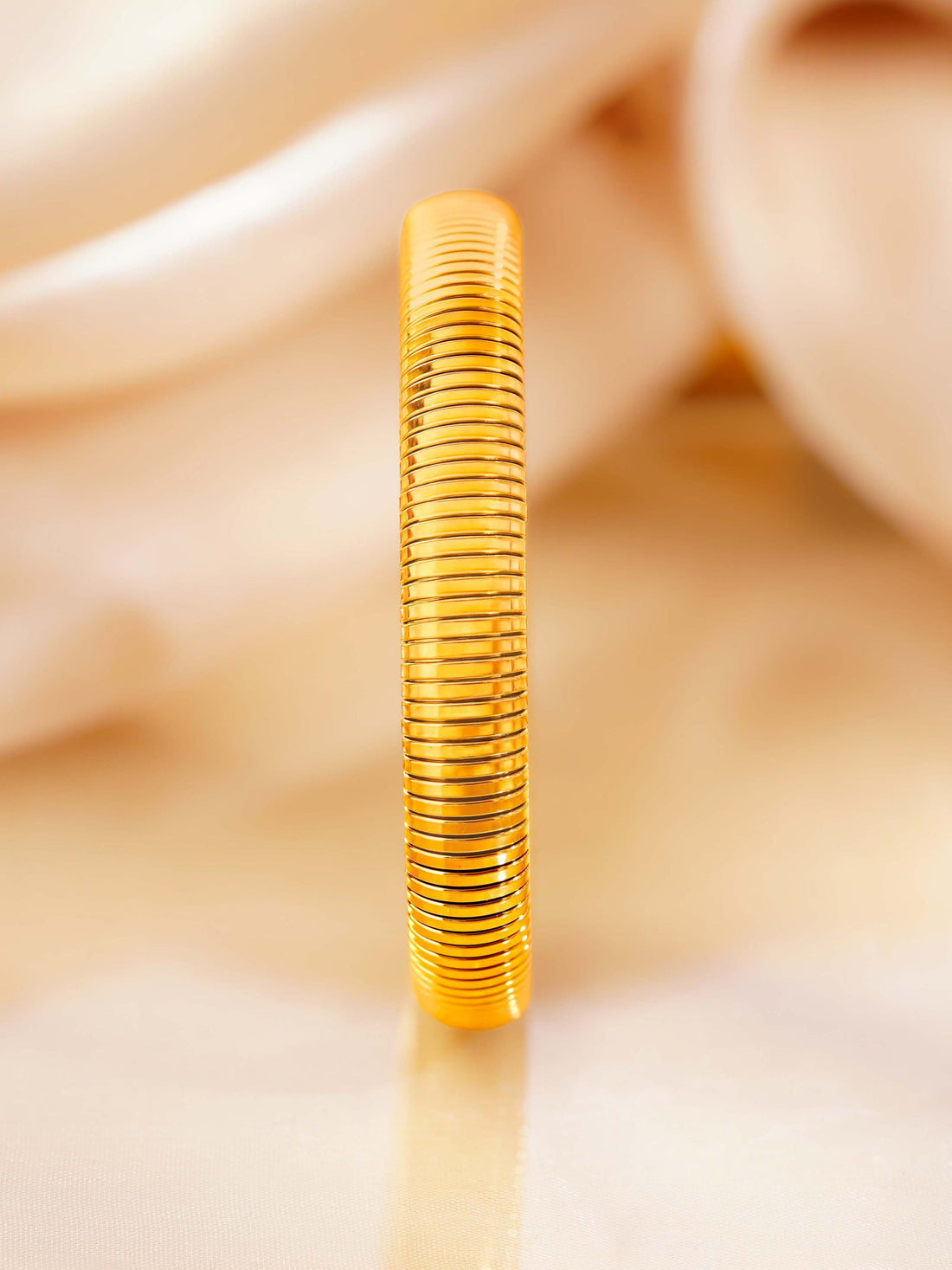 Ribbed Twin Band Bangle