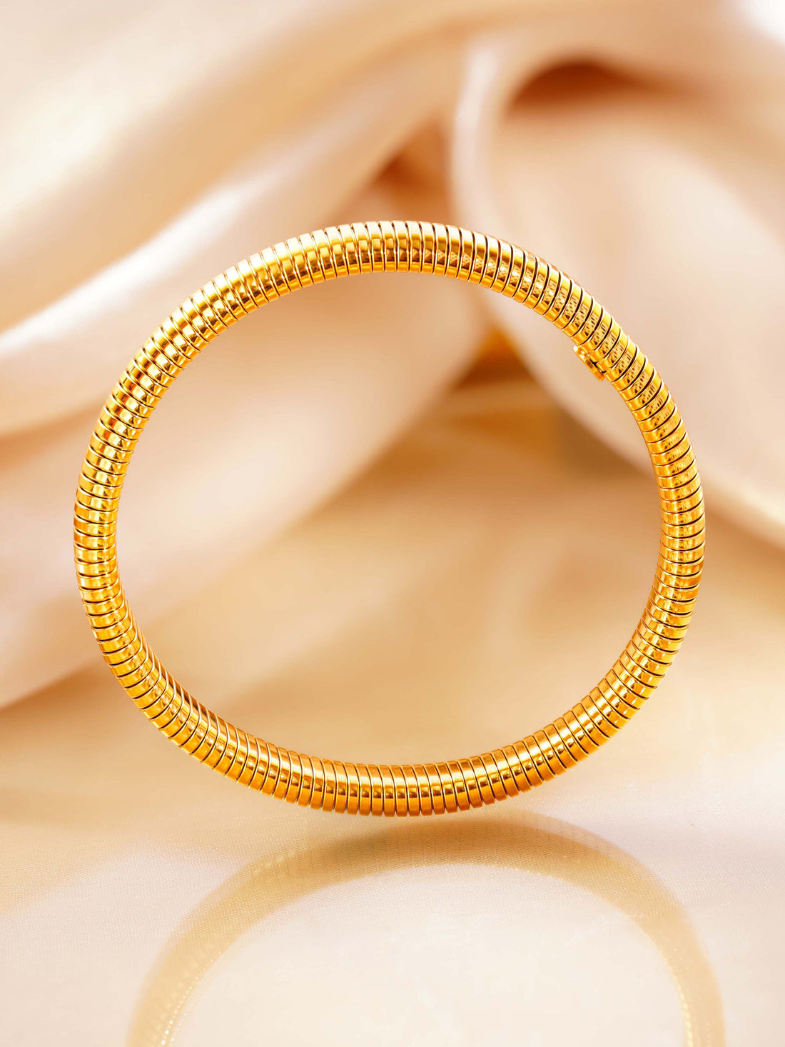 Ribbed Twin Band Bangle
