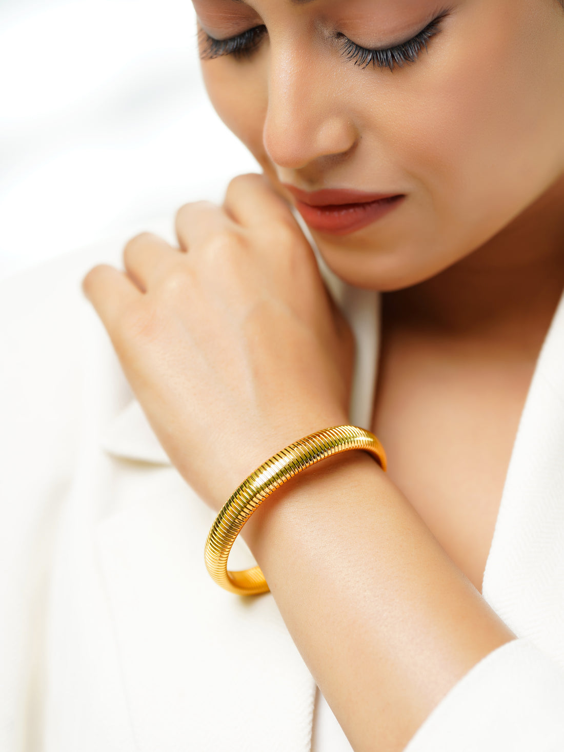18K Gold Plated Classic Bangle Bracelet