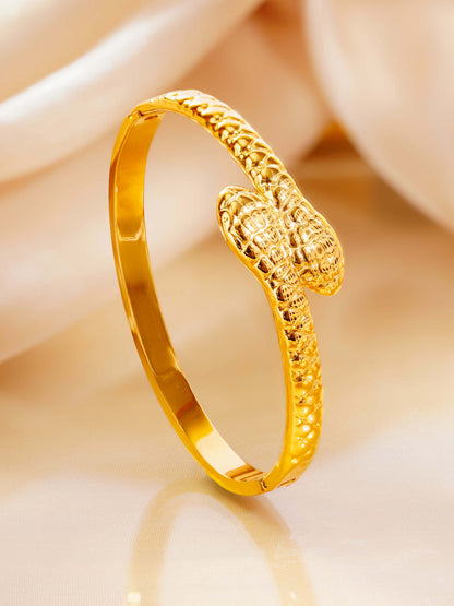 18K Gold Plated Snake Cuff Bracelet