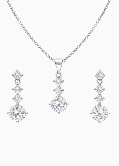 925 Sterling Silver Drops of Light Jewellery Set