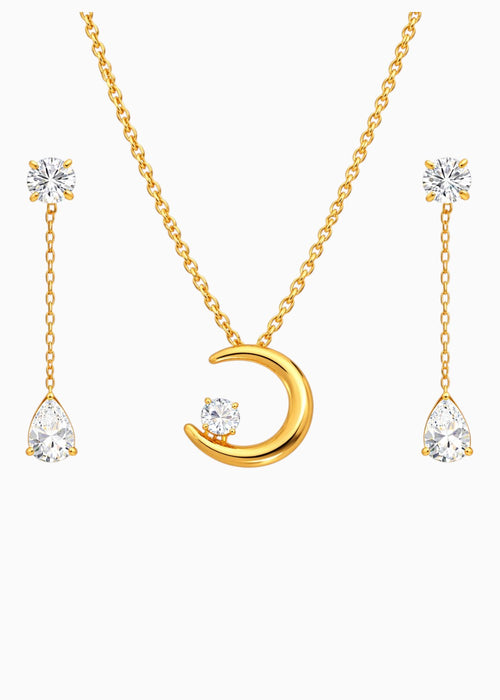Crescent Moon Jewellery Set