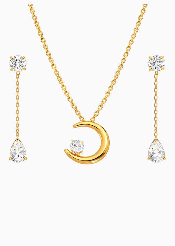 Crescent Moon Jewellery Set