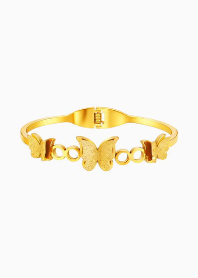 Butterfly Openable Bangle Bracelet