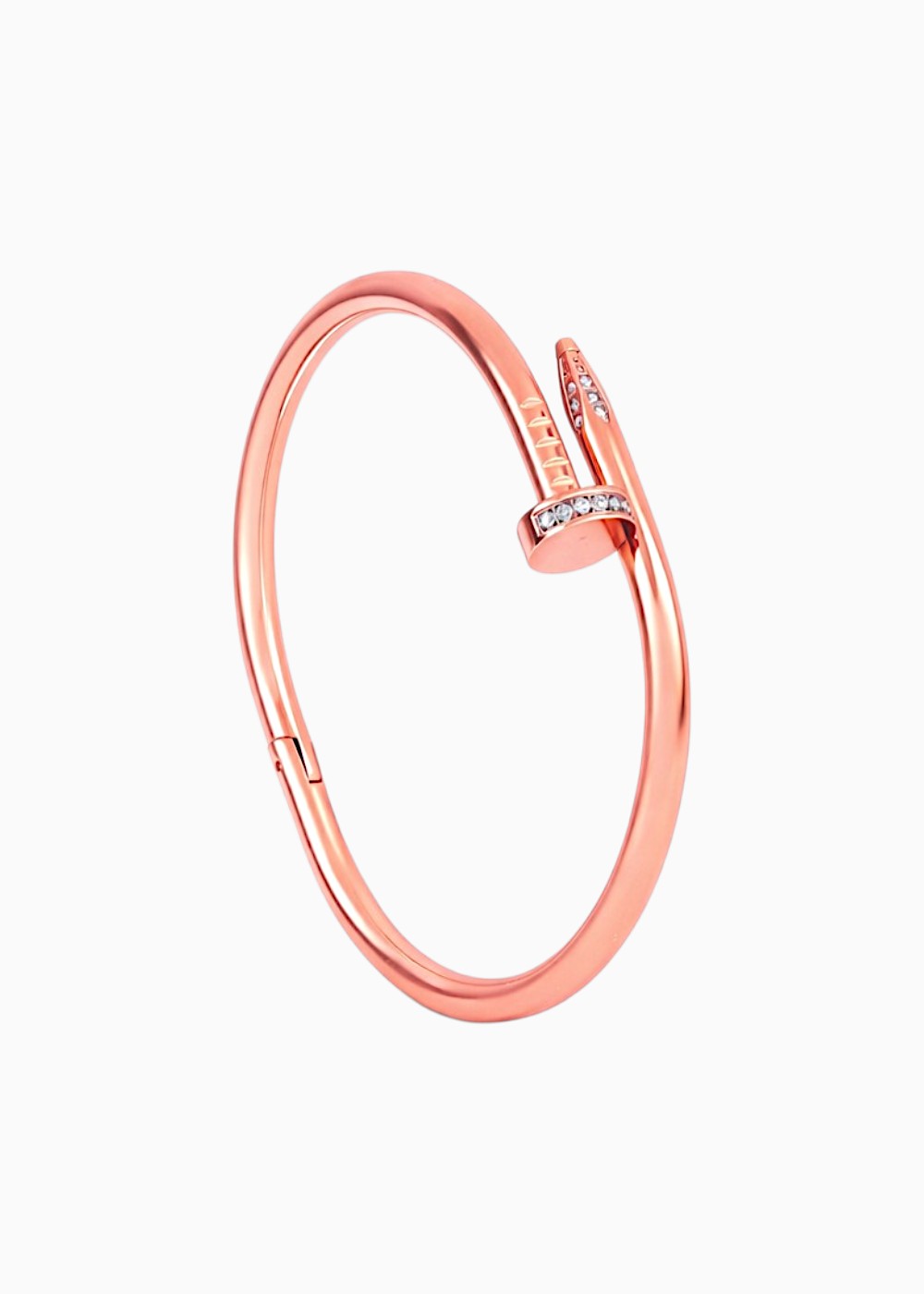 Nail Bangle Bracelet - Rose Gold