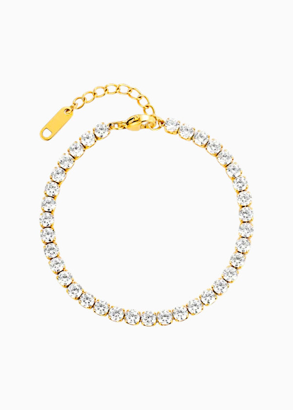 Round Crystal Tennis Bracelet
