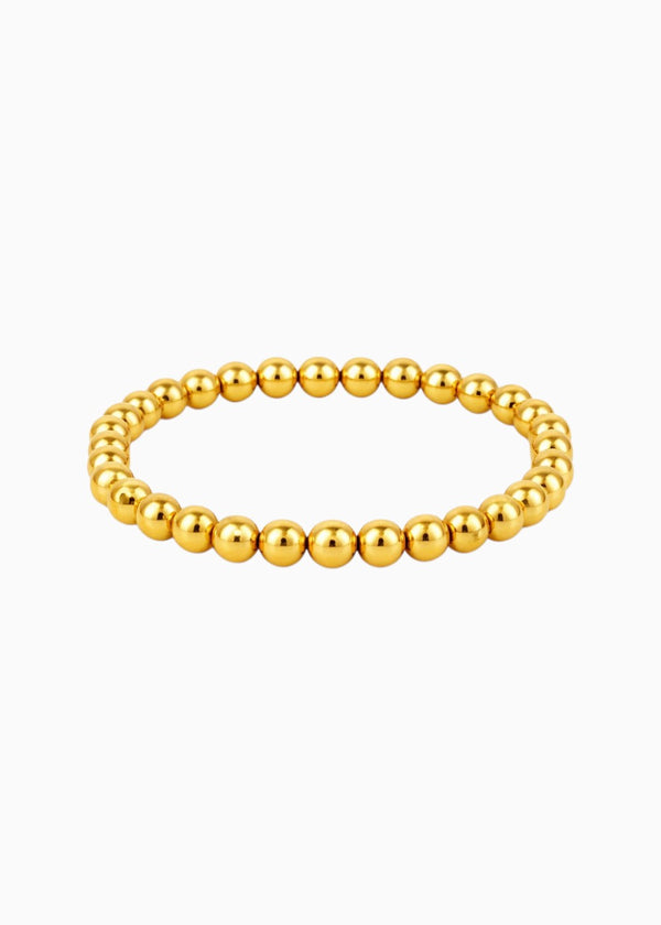 Stretch Gold Bead Bracelet